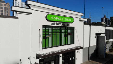 exterior of Space Shop facility.