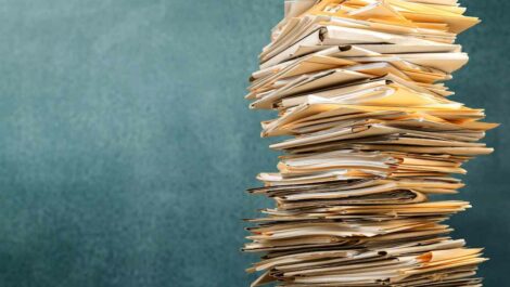 Tips for Storing Documents, a pile of documents