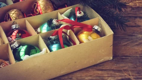 Box of ornaments